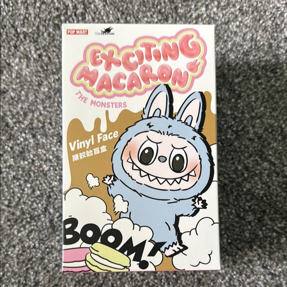 Popmart Labubu Exciting Macaron The Monsters Authentic Sea Salt Unopened New